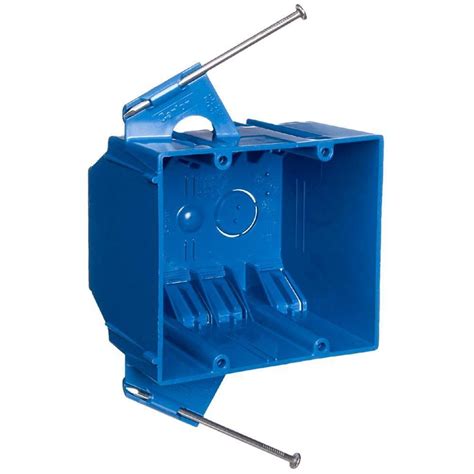 2 gang electrical box with partition|shallow 2 gang outlet box.